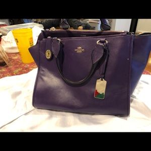 Deep purple Coach bag
